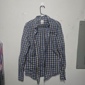GAP Blue and White Checkered Shirt